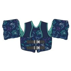 Gilet De Flottaison Pour Enfant Avec Flotteurs Sur Les épaules Par Hurley, Bleu/vert