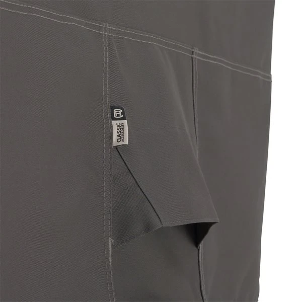 Housse De Table De Patio Avec Chaises à Hauteur De Bar Ravenna Par Classic Accessories En Polyester Taupe Foncé 5 Housse De Table De Patio Avec Chaises à Hauteur De Bar Ravenna Par Classic Accessories En Polyester Taupe Foncé – Image 3