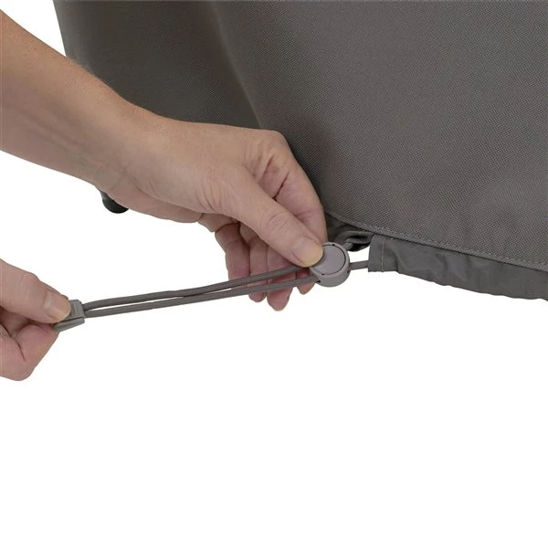 Housse De Table De Patio Avec Chaises à Hauteur De Bar Ravenna Par Classic Accessories En Polyester Taupe Foncé 7 Housse De Table De Patio Avec Chaises à Hauteur De Bar Ravenna Par Classic Accessories En Polyester Taupe Foncé – Image 5