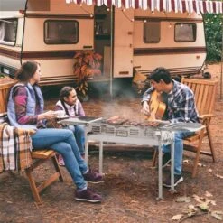 Gril à Charbon Outsunny Argent De 26,25 Po 10 Gril à Charbon Outsunny Argent De 26,25 Po -Outsunnies Boutique 331025398 AlternateImage3 l