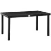 Table De Salle à Manger Extérieure Outsunny Rectangulaire De 35,5 Po L. X 55 Po L.