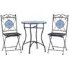 Ensemble Pour Le Patio Outsunny De Style Bistro Avec Cadre En Acier Noir Avec Dessus De Table En Mosaïque Bleue, 3 Pièces 2 Ensemble Pour Le Patio Outsunny De Style Bistro Avec Cadre En Acier Noir Avec Dessus De Table En Mosaïque Bleue, 3 Pièces -Outsunnies Boutique 331025478 MainImage 001 l