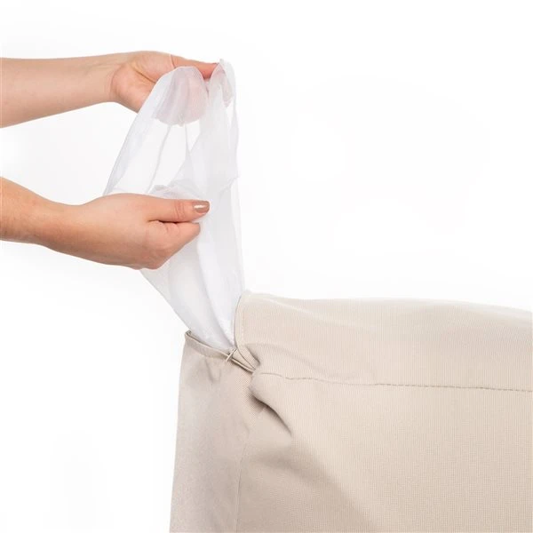 Pouf D'intérieur/d'extérieur En Oléfine Vert Cube Soleil Par Gouchee Home 6 Pouf D'intérieur/d'extérieur En Oléfine Vert Cube Soleil Par Gouchee Home – Image 4