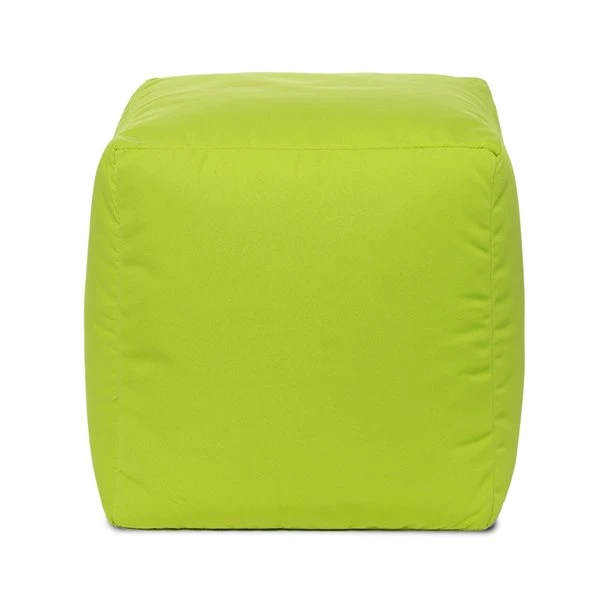Pouf D'intérieur/d'extérieur En Oléfine Vert Cube Soleil Par Gouchee Home 3 Pouf D'intérieur/d'extérieur En Oléfine Vert Cube Soleil Par Gouchee Home