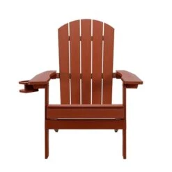 Chaise Adirondack Pliable Tranquilo Depot En Plastique Rouge -Outsunnies Boutique 331032076 AlternateImage2 l