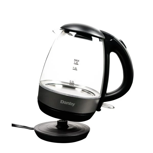 Danby DBKT12013BD11 Bouilloire En Verre 1,2 L En Noir 3 Danby DBKT12013BD11 Bouilloire En Verre 1,2 L En Noir