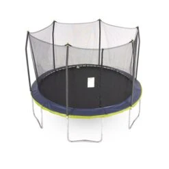 Trampoline Skywalker Trampolines Rond Noir De 13 Pi Avec Enceinte De Sécurité Incluse