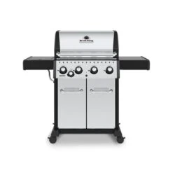 Barbecue Au Gaz Propane Liquide Crown S 440 De Broil King En Acier Inoxydable à 4 Brûleurs Avec Brûleur Latéral