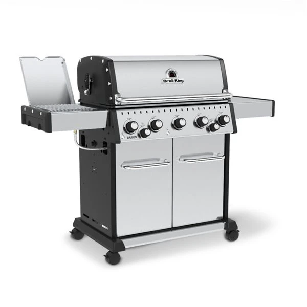 Barbecue Au Gaz Propane Liquide Baron S 590 Pro IR De Broil King à 5 Brûleurs Avec Brûleur Latéral IR Et Brûleur De Rôtiss 5 Barbecue Au Gaz Propane Liquide Baron S 590 Pro IR De Broil King à 5 Brûleurs Avec Brûleur Latéral IR Et Brûleur De Rôtiss – Image 3