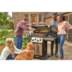 Barbecue Au Gaz Naturel Signet 390 De Broil King En Acier Inoxydable à 3 Brûleurs Avec Brûleur Latéral Et Brûleur De Rôtis -Outsunnies Boutique 331042299 AlternateImage4 l