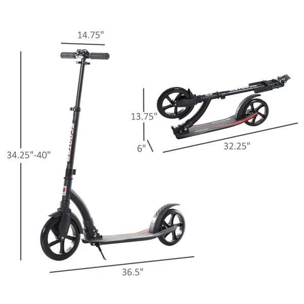 Trottinette à Hauteur Ajustable Et Pliable Pour 14 Ans Et + Par Soozier 5 Trottinette à Hauteur Ajustable Et Pliable Pour 14 Ans Et + Par Soozier – Image 3