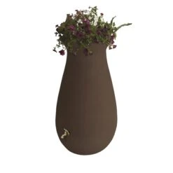 Baril De Pluie Grès Brun Par Algreen Products De 246 L