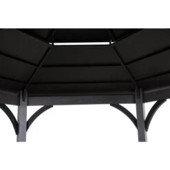 Abri De Jardin Permanent Hexagonal En Métal Noir Ashland Par Sunjoy De 14,7 pi X 14,7 pi Avec Toit En Acier -Outsunnies Boutique 331044803 AlternateImage4 l