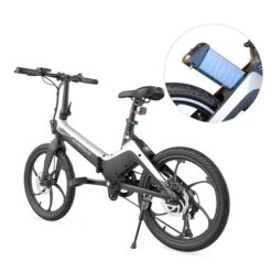 Vélo électrique Pliable Urban Par Energiz Bike Unisexe Gris De 24 Po 9 Vélo électrique Pliable Urban Par Energiz Bike Unisexe Gris De 24 Po -Outsunnies Boutique 331059683 AlternateImage3 l