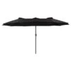 Parasol De Patio Double CorLiving De 15 Pieds Résistant Aux Rayons UV, Noir -Outsunnies Boutique 331061073 MainImage 001 l