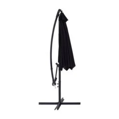 Parasol De Patio Suspendu Inclinable CorLiving De 9 Pi, Noir -Outsunnies Boutique 331061074 AlternateImage2 l