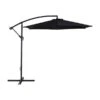 Parasol De Patio Suspendu Inclinable CorLiving De 9 Pi, Noir