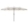 Parasol De Patio Double CorLiving De 15 Pieds Résistant Aux Rayons UV, Blanc Chaud -Outsunnies Boutique 331061085 MainImage 001 l