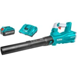 Souffleuse à Feuilles électrique Portative Sans Fil Et Sans Balais Total Tools De 20 V, 100 Mi/h Et 300 Pcm, Batterie Incluse