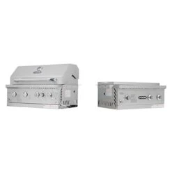 Gril Encastrable LS De 60 000 BTU En Acier Inoxydable Avec 4 Brûleurs Et Rôtisserie Par NXR 9 Gril Encastrable LS De 60 000 BTU En Acier Inoxydable Avec 4 Brûleurs Et Rôtisserie Par NXR -Outsunnies Boutique 331065087 AlternateImage2 l