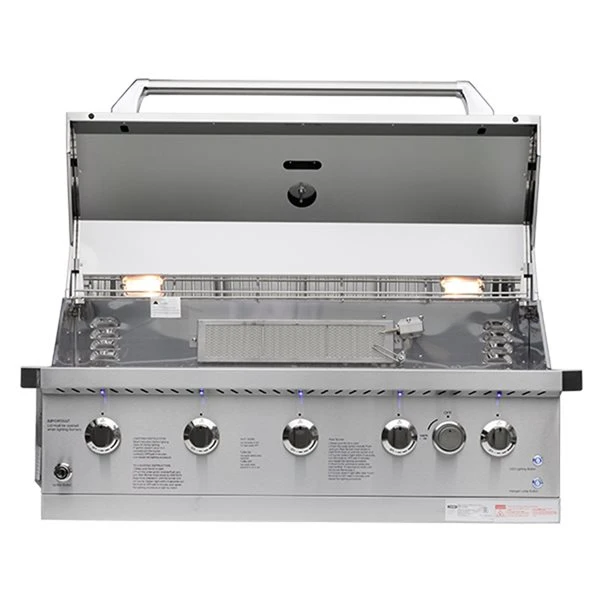Gril Encastrable LS De 72 000 BTU En Acier Inoxydable Avec 5 Brûleurs Et Rôtisserie Par NXR 6 Gril Encastrable LS De 72 000 BTU En Acier Inoxydable Avec 5 Brûleurs Et Rôtisserie Par NXR – Image 4