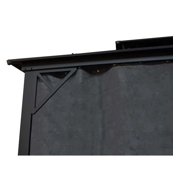 Abri De Jardin Métropolis Par F.Corriveau International En Métal Noir De 10 Pi X 14 Pi Avec Toit En Acier Et Moustiquaire Incl 3 Abri De Jardin Métropolis Par F.Corriveau International En Métal Noir De 10 Pi X 14 Pi Avec Toit En Acier Et Moustiquaire Incl