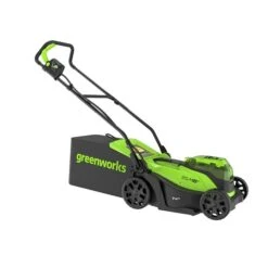 Tondeuse à Gazon électrique Manuelle Greenworks Powerall Sans Fil De 24 V Au Lithium-ion, 14 Po Avec 2 Batteries Et Chargeur -Outsunnies Boutique 331067967 AlternateImage3 l
