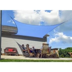 Toile D'ombrage Carrée Bleue De 12 Pi Par ShelterLogic, Attaches Incluses -Outsunnies Boutique 331069229 AlternateImage2 l