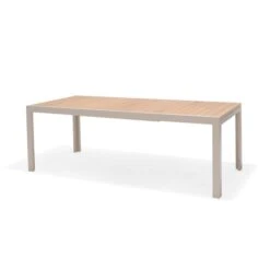 Table De Salle à Manger D'extérieur LifestyleGarden Port-Patterson 37,4 Po L. X 80,7 Po L. Extensible, Trou Pour Parasol