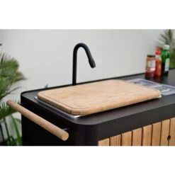 Station De Préparation De Cuisine Extérieure Foncé Avec évier Portals Par LifestyleGarden -Outsunnies Boutique 331069970 AlternateImage2 l