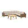 Sofa Extérieur Modulaire Bahamas Par LifestyleGarden à Cadre En Teck Beige Avec Coussins En Oléfine Et Table Basse, 4 Pièces 1 Sofa Extérieur Modulaire Bahamas Par LifestyleGarden à Cadre En Teck Beige Avec Coussins En Oléfine Et Table Basse, 4 Pièces -Outsunnies Boutique 331069973 MainImage 001 l