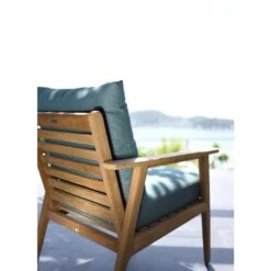 Ensemble De Mobilier Extérieur Eve Par LifestyleGarden à Cadre En Bois Avec Coussins En Oléfine Vert émeraude Inclus, 4 Piè -Outsunnies Boutique 331069974 AlternateImage4 l