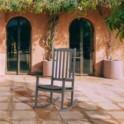 Chaise à Bascule Extérieure En Acacia Gris Par Patio Flare -Outsunnies Boutique 332000011 AlternateImage4 l