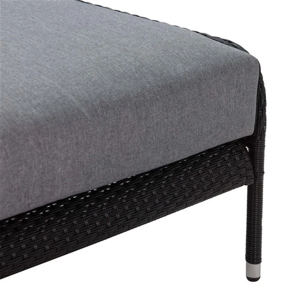 Chaise Longue Herman Surdimensionnée Grise Et Noire En Aluminium Par Patio Flare, 2 Pièces 7 Chaise Longue Herman Surdimensionnée Grise Et Noire En Aluminium Par Patio Flare, 2 Pièces – Image 5