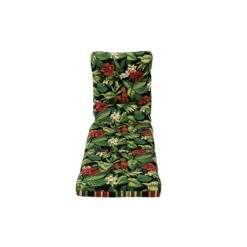 Coussin D'extérieur Vert Et Rouge Pour Chaise Longue De Bozanto