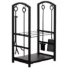 Ensemble D'outils Et Porte-bûches Gardenised Intérieur Et Extérieur En Fer, 5 Pièces 2 Ensemble D'outils Et Porte-bûches Gardenised Intérieur Et Extérieur En Fer, 5 Pièces -Outsunnies Boutique 332000491 MainImage 001 l