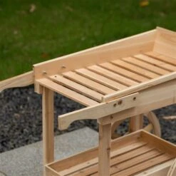 Chariot Pour Plantes Vintiquewise En Séquoia Naturel à 2 Niveaux 11 Chariot Pour Plantes Vintiquewise En Séquoia Naturel à 2 Niveaux -Outsunnies Boutique 332000624 AlternateImage4 l
