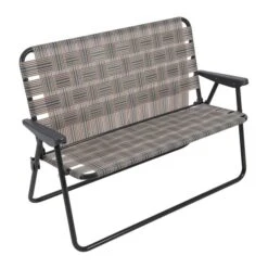 Chaise De Camping Pliante Camp & Go Brun Pâle à 2 Places