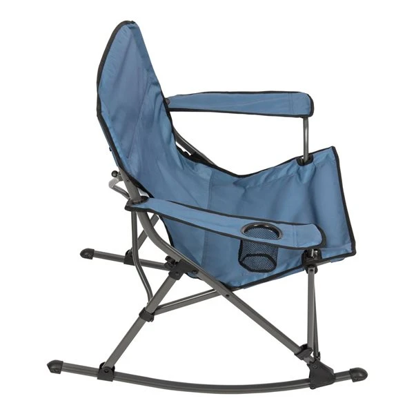 Chaise De Camping Pliante à Bascule Camp & Go Bleue 4 Chaise De Camping Pliante à Bascule Camp & Go Bleue – Image 2