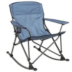 Chaise De Camping Pliante à Bascule Camp & Go Bleue