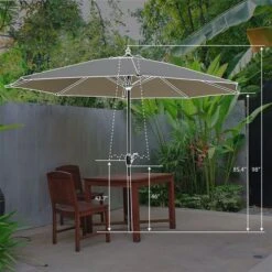 Parasol Intelligent Above OneClick Beige De 9 Pi Non Inclinable -Outsunnies Boutique 332001624 AlternateImage5 l