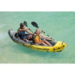 Kayak Gonflable Explorer Pour 2 Personnes En Polymère Jaune Par Intex De 10 Pi X 20 Po -Outsunnies Boutique 332002737 AlternateImage3 l