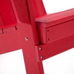Chaise Adirondack Rouge En Polyéthylène Haute Densité Par Lake Country Outdoors -Outsunnies Boutique 332002758 AlternateImage2 l