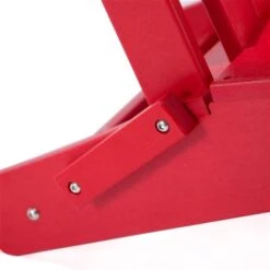 Chaise Adirondack Rouge En Polyéthylène Haute Densité Par Lake Country Outdoors -Outsunnies Boutique 332002758 AlternateImage3 l