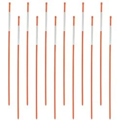 Marqueurs D'allée Réfléchissants Oranges De 72 Po Par Oskar, Paquet De 48