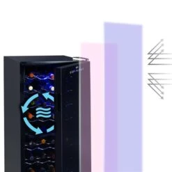Réfrigérateur à Vin Autoportant à 2 Zones 50 Bouteilles Par Koolatron 11 Réfrigérateur à Vin Autoportant à 2 Zones 50 Bouteilles Par Koolatron -Outsunnies Boutique 332002964 AlternateImage4 l