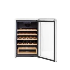 Refroidisseur à Vin Rétro à Zone Unique Avec Une Capacité De 28 Bouteilles Par Unique, Blanc -Outsunnies Boutique 332002990 AlternateImage2 l