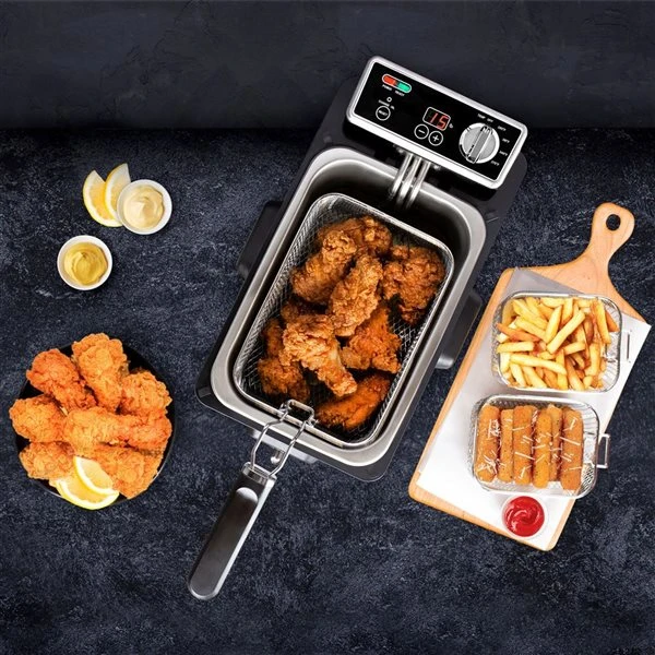 Friteuse à Triple Panier Avec Filtration D'huile Par Kalorik De 4 L 5 Friteuse à Triple Panier Avec Filtration D'huile Par Kalorik De 4 L – Image 3