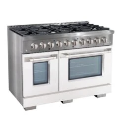 Cuisinière à Gaz De 48 Po Et Four à Convection Double Avec Portes Blanches Par Ancona 8 Cuisinière à Gaz De 48 Po Et Four à Convection Double Avec Portes Blanches Par Ancona -Outsunnies Boutique 332003937 AlternateImage1 l