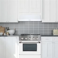 Hotte De Cuisine De 440 Pi³/min à Conduit Sous Armoire De 30 Po Par Ancona Avec Lumière DEL, Blanc -Outsunnies Boutique 332003941 AlternateImage4 l